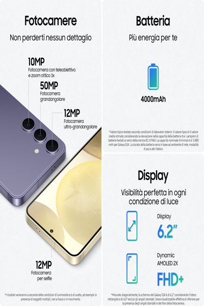 Samsung Galaxy S24 - 5G smartphone - SM-S921BZYGEUE