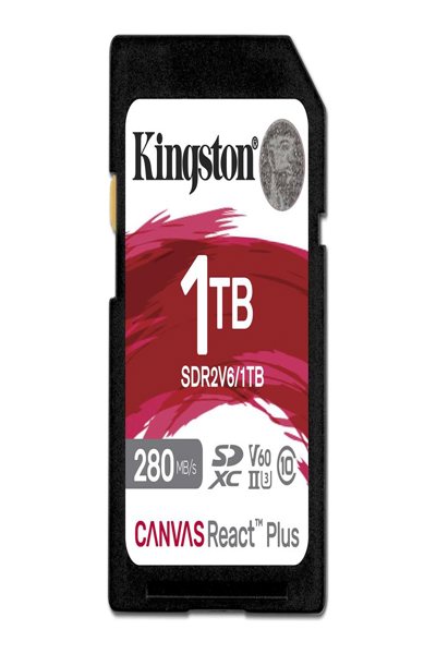 Kingston Canvas React Plus 1TB SDXC UHS-II V90 High Speed ​​Memory - SDR2V6/1TB