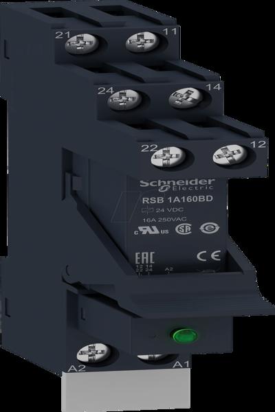 Relais Zelio RSB 16 A 24 V CC Schneider Electric RSB1A160BDPV