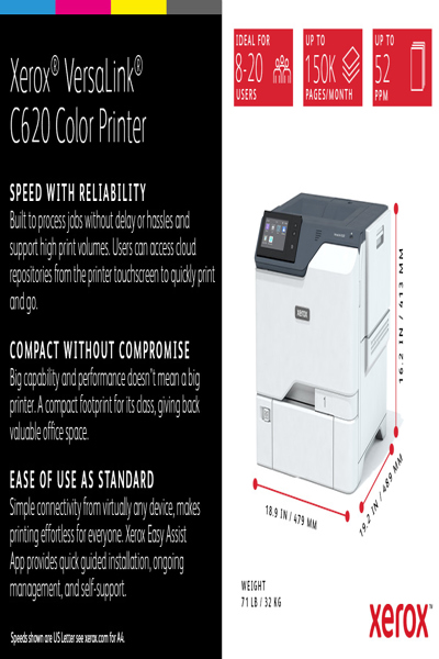 Xerox VersaLink C620V/DN - Printer - C620V_DN