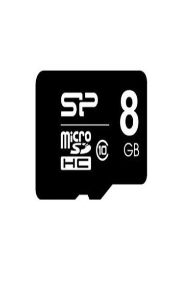 Silicon Power Flash memory card (microSDHC to SD adapter included) - SP008GBSTH010V10SP