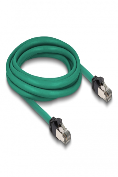 Delock RJ45 Cable PROFINET SF/UTP 3 m - 3 m - Cat5e - SF/UTP (S-FTP) - RJ-45 - RJ-45 - Green - 80122