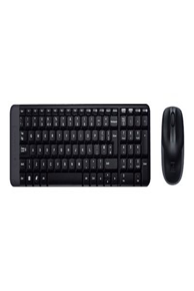 Logitech Wireless Combo MK220 - Full-size (100%) - Wireless - USB - Black - Mouse included - 920-003158