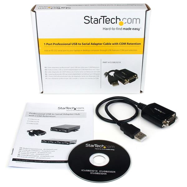 StarTech ICUSB2321X USB 2.0 til seriell adapter - ICUSB2321X