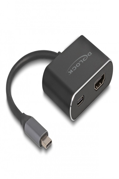 Delock Adapter - 24-stifts USB-C-hane till HDMI, 24-stifts USB-C-hona - 64199