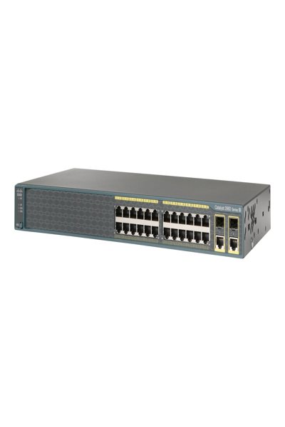 Catalyst 2960 24 10/100 + 2 T/SFP LAN Lite-bild - WS-C2960-24TC-S
