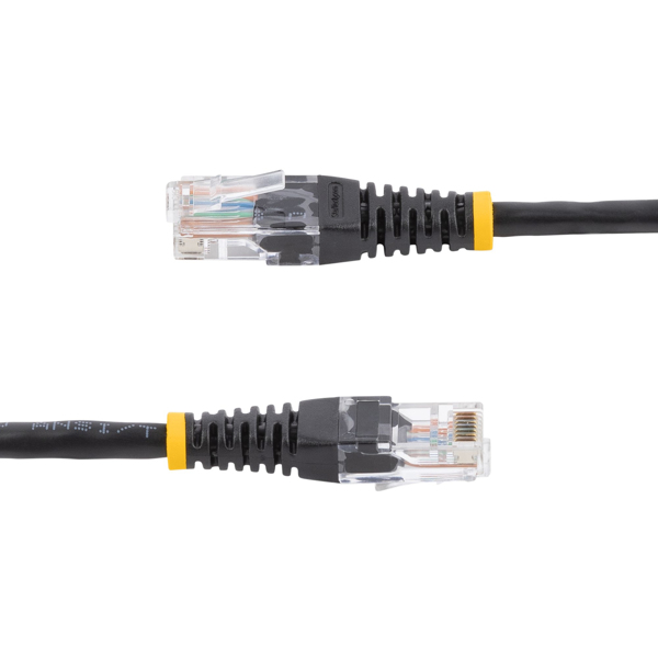 StarTech Cat5e RJ45 UPT Patch Cable - Patch Cable - RJ-45 (M) - RJ-45 (M) - 15.0m - UTP - CAT 5e - Pressed - Black (M45PAT15MBK) - M45PAT15MBK