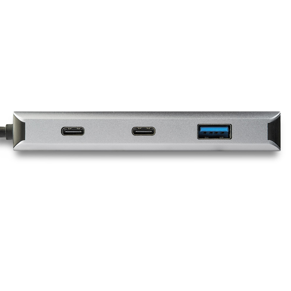 StarTech 4-Port USB-C Hub (10Gbps) with 2x USB-A & 2x USB-C - 9.8" Extended Attached Host Cable (HB31C2A2CB) - Hub - 2 x USB-C + 2 x USB 3.1 Gen 2 - Desktop - HB31C2A2CB