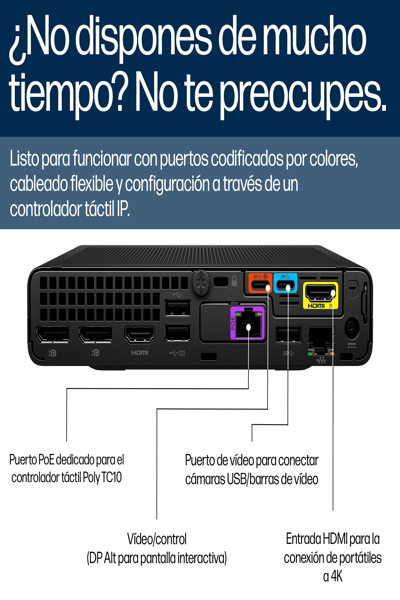 Poly Studio Base Kit G9 Plus for Microsoft Teams HP Mini IP PC - A3LU8AA