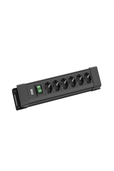Bachmann CONNECTUS 6x CEE 7/3 Switch 2.0m Power Strip - BM005912