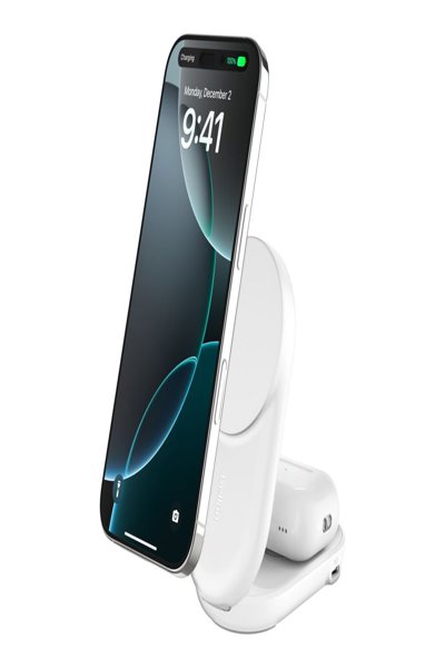 BELKIN ULTRACHARGE WIRELESS CHARGER 2-IN-1 QI2 MAGNETIC FOLDABLE - WIZ039KQWH