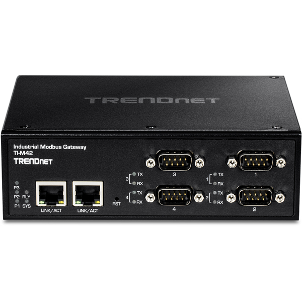 TRENDnet TI-M42 Modbus Gateway 4-Port Industrial - TI-M42