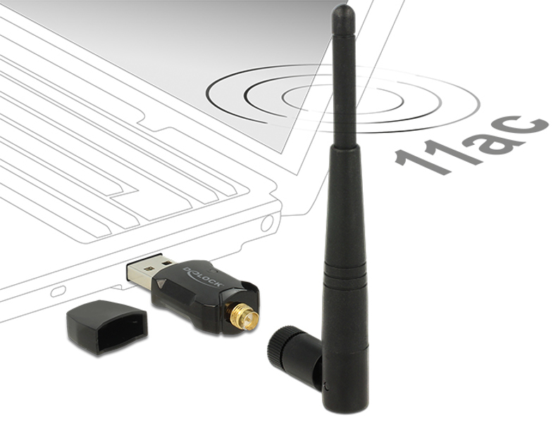 Delock 12462 - Wireless - USB - WLAN - Wi-Fi 5 (802.11ac) - 12462
