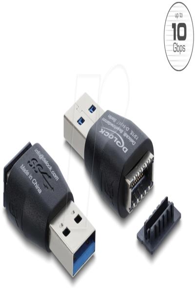 Delock Adapter USB 10 Gbps Type-A plug to 10 Type-E Key A - Adapter - 67339