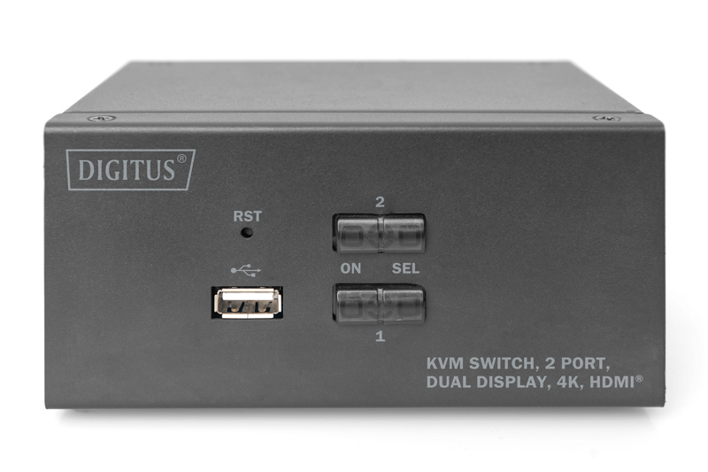 DIGITUS Dual HDMI KVM 4K 2-portar - DS-12860