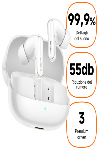 Écouteurs Xiaomi Buds 5 Pro blancs