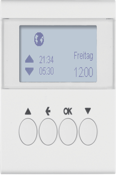 Berker 85741188 Horloge à obturateur Blanc polaire mat