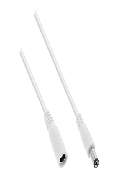 Rallonge CC InLine - Fiche/prise CC 5,5 x 2,1 mm - blanc - 2 m