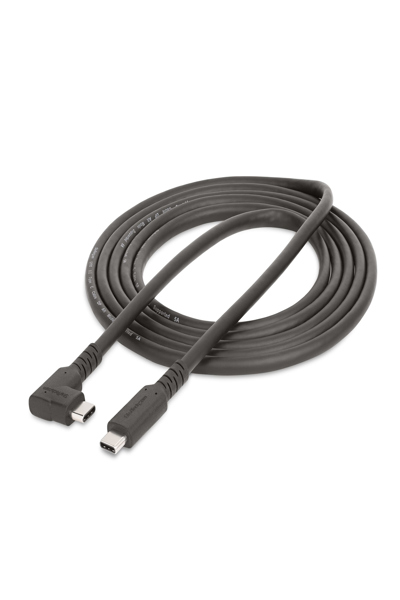 StarTech.com 2m robust rätvinklig USB-C-kabel - RUSB315CC2MBR