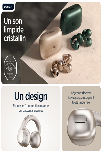 MOTOROLA MOTO BUDS LOOP SWAROVSKI WIRELESS HEADPHONES - PG38C07172