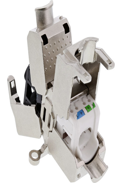 Connecteur de câble en ligne - Cat.6A - LSA - blindé