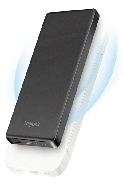 LogiLink PA0352 - Powerbank LiPo MagSafe 15 W USB-C PD schwarz - PA0352