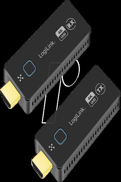 LogiLink LL HDW0111 - HDMI Extender Set Wireless 4K 60 Hz - Kabel-/Adapterset - Cable/adapter set - Digital - HDW0111