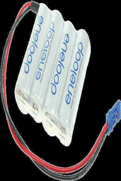 Panasonic battery pack 4 Mignon AA cable plug NiMH eneloop series F1x4 Graupner 4.8 V 1900 - Battery - Mignon (AA) - 124006
