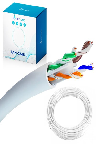 Extralink CAT6 UTP (U/UTP) INDOOR TWISTED PAIR 50M