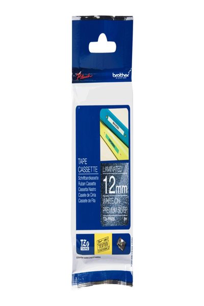 Brother TZe-PR935 - Impression blanche sur argent pailleté de qualité supérieure