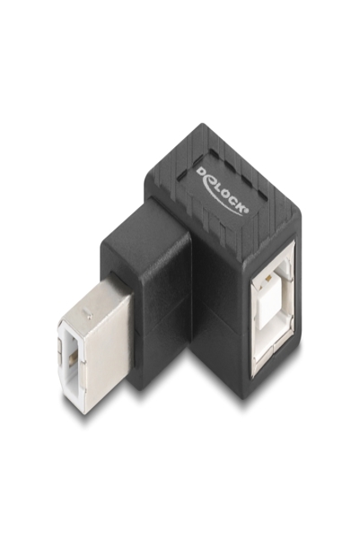 Adaptateur USB Delock - USB Type B (M) vers USB Type B (F) coudé vers le bas