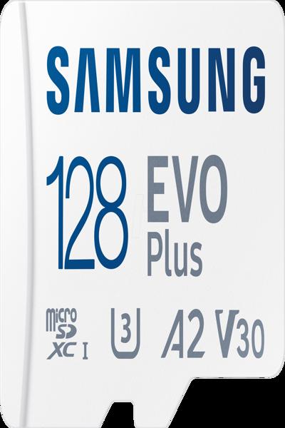 Samsung EVO Plus MB-MC128KA - Flash memory card (microSDXC to SD adapter included) - MB-MC128KA/EU