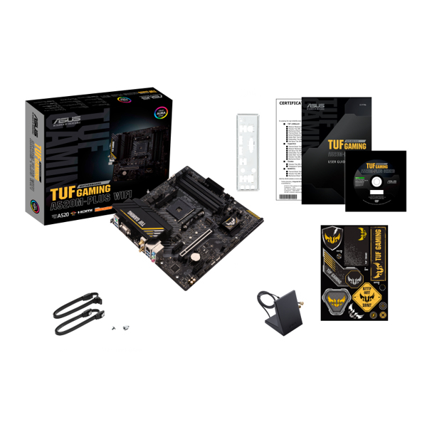 Asus TUF GAMING A520M-PLUS Micro ATX Motherboard - 90MB17F0-M0EAY0