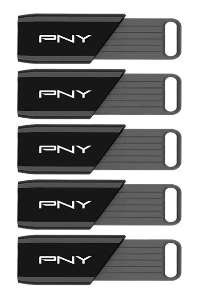 PNY ATTACH X USB 3.2 64 Go PACK X5 - 64 Go