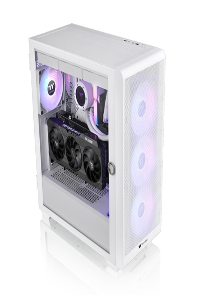 Thermaltake S250 TG ARGB Snow Midi Tower - CA-1Y6-00M6WN-00