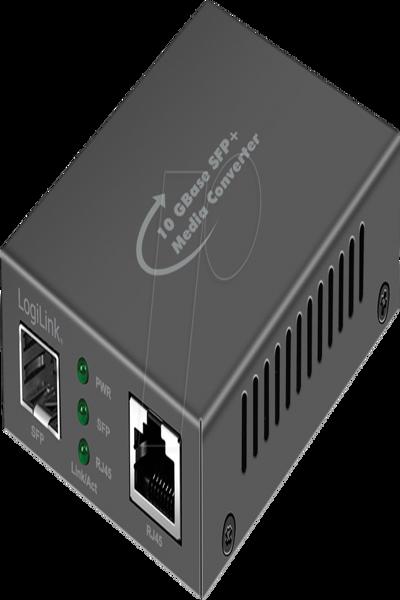 LogiLink NMC003 - Medienkonverter 10 Gigabit Ethernet RJ45 SFP+ - Converter - Ethernet - NMC003