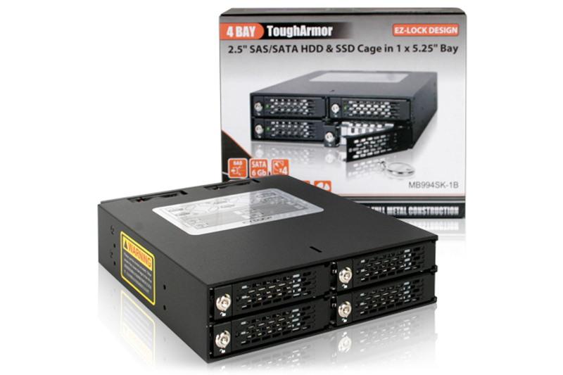 Icy Dock MB994SK-1B - 7,9,5,12,5 mm - 2 fans - MB994SK-1B