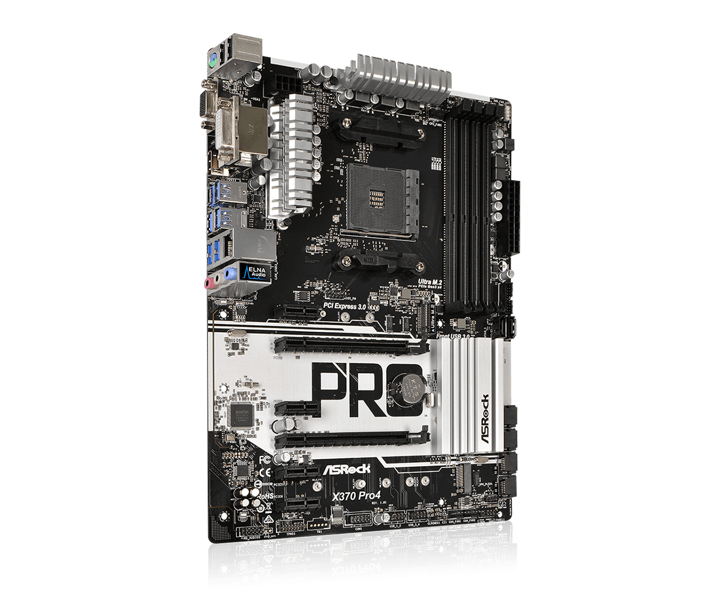 ASRock X370 Pro4 - Motherboard - ATX - socket AM4 - AMD X370 - 90-MXB7T0-A0UAYZ