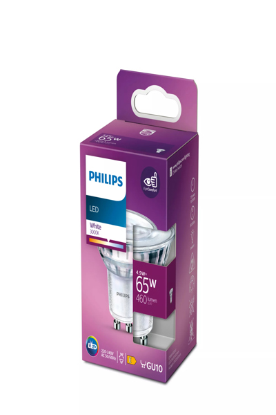 Philips 8719514308596 - 4.9 W - 65 W - GU10 - 460 lm - 15000 h - White
