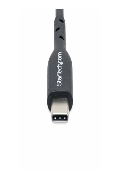 StarTech.com 2 m (6 fot) USB C-laddningskabel, USB-C-kabel, USB 2.0 Typ-C-laddkabel för bärbar dator, 60 W 3 A strömförsörjning, TPE-mantel, USB-C-dataöverföringskabel, M/M - USB2CC2MNC
