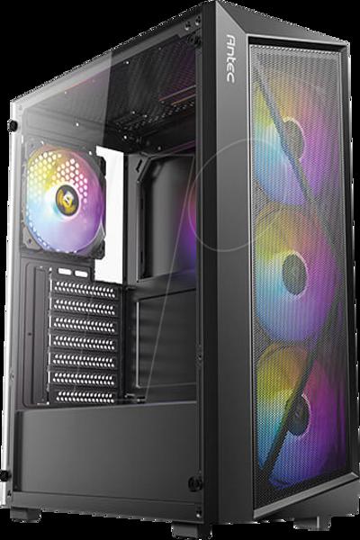 Antec AX67 ARGB Mid Tower Gaming Bl - Midi/Minitower - Mini tower - 0-761345-10207-0