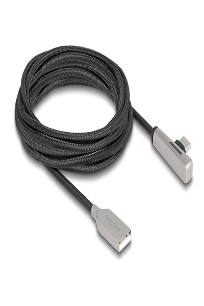 Delock USB-kabel - USB (hane) till 24-stifts USB-C (hane) vinklad - 80768