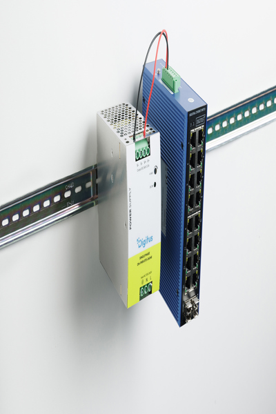 DIGITUS Industrial power supply unit, 48V DC, 5A, 240W, AC-DC, metal housing, for DIN rail mounting - DN-PWR-STD-24048
