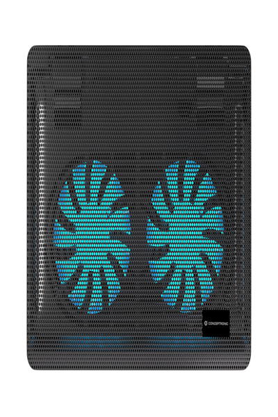Conceptronic 2-Fan Cooling Pad 15.6" 1000RPM max.3kg sw - CNBCOOLPAD2F