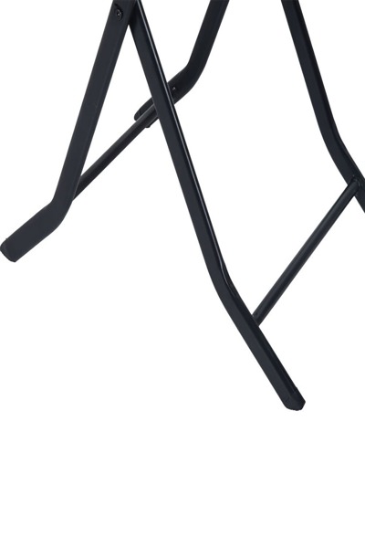 Extralink Black Forest Small Garden Furniture Set 2 Chairs Black Table