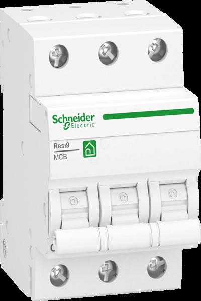 Schneider R9F24316 - Disjoncteur miniature Resi9 3P 16 A, caractéristique C 6 kA