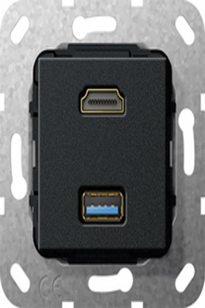 GIRA 4847141 HDMI + USB A USB 3.2 Gen 1