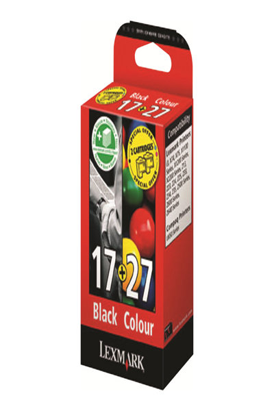 Lexmark Nr.17 + Nr. 27 - Black - Cyan - Magenta - Yellow - Multi pack