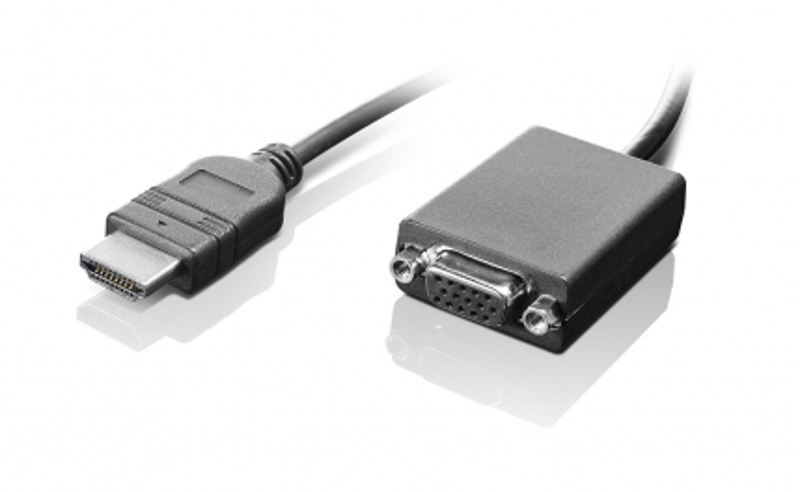 Videoadapter - HDMI / VGA - 19-pens HDMI (M) - HD-15 (V) - 20cm - for IdeaPad S300 - S400 - 0B47069