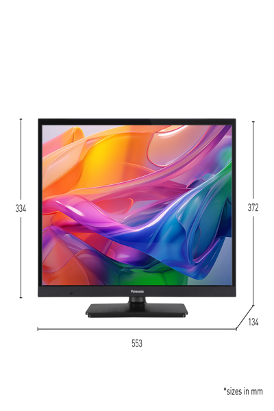 Panasonic TV-24S50AEZ, 61 cm (24"), 1366 x 768 pixels, HD, LCD, Smart TV, Black - TV-24S50AEZ